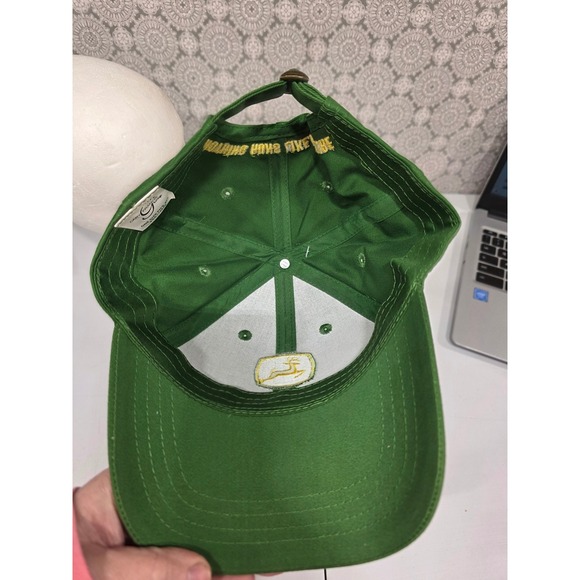 John Deere Owner's Edition Baseball Cap Green Yellow Embroidered Logo Men's Adj. - Picture 8 of 9